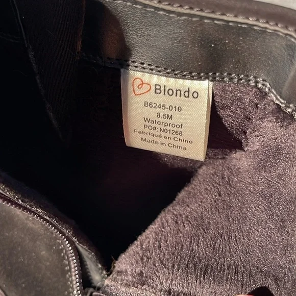 Blondo Val Waterproof Nubuck Lather Boots. NEW - Picture 10 of 10